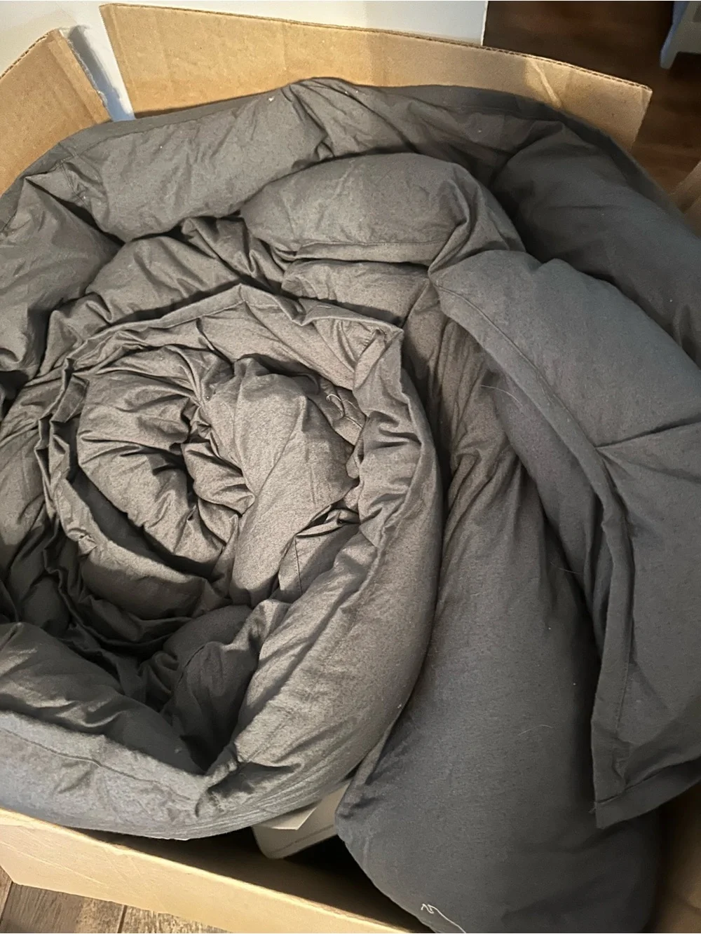 QUINCE Cotton Pintuck Comforter Nightfall King/Cal King - NWOT